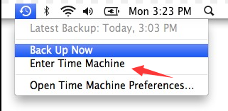 Entrar en la Máquina del Tiempo MacOS