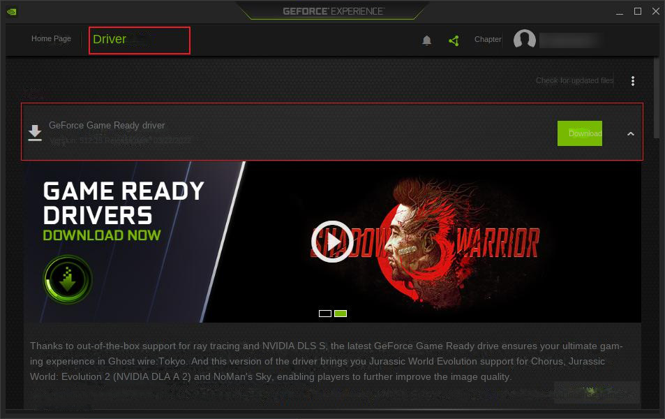 Software GeForce Experience