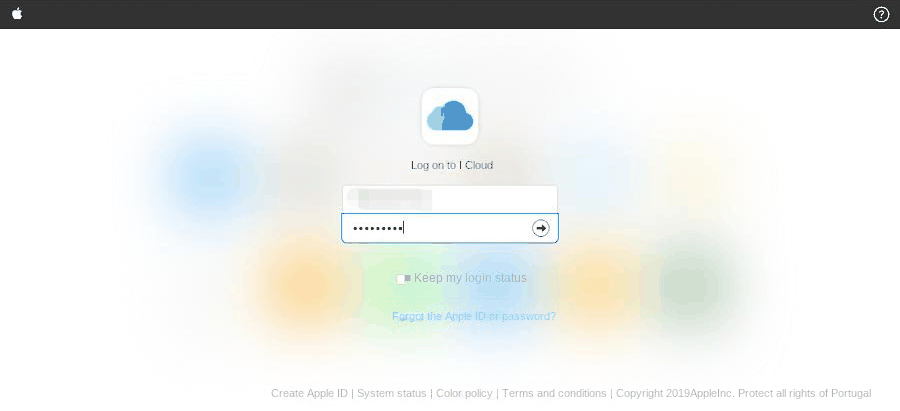 Sitio web oficial de iCloud 1