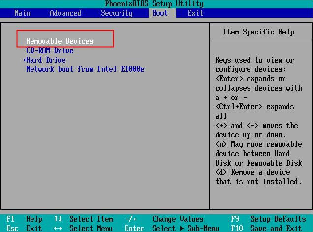 Configuración de la BIOS