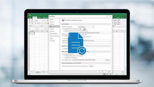 excel ubicación de autoguardado