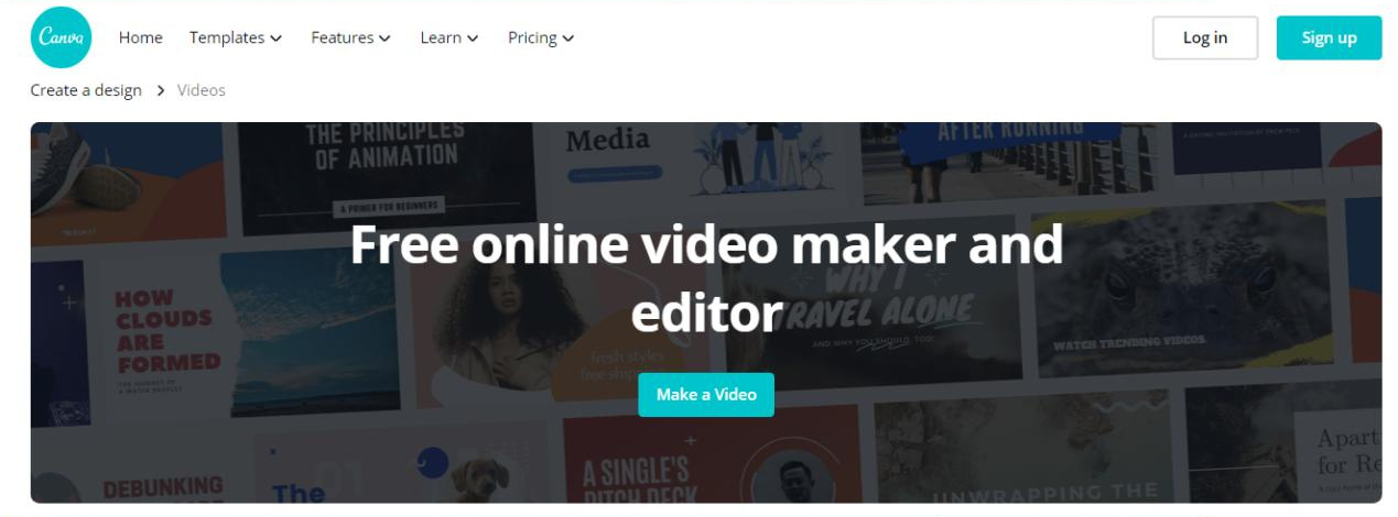 Herramienta de edición de vídeo en línea CANVA