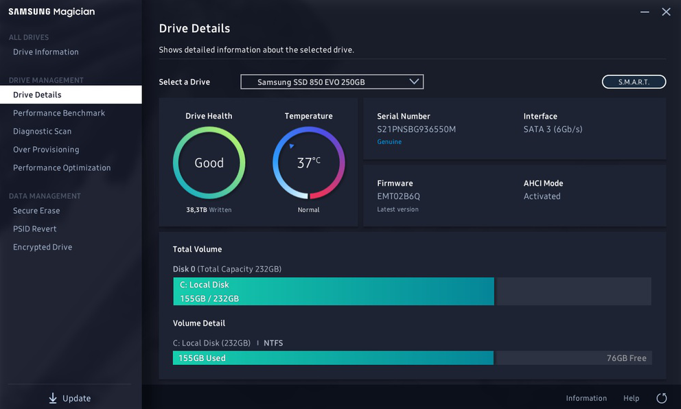 Samsung SSD Magician para Windows - Descárgalo gratis de Uptodown