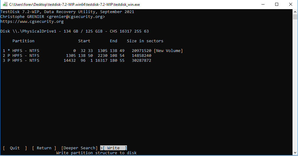 TestDisk recuperar partición