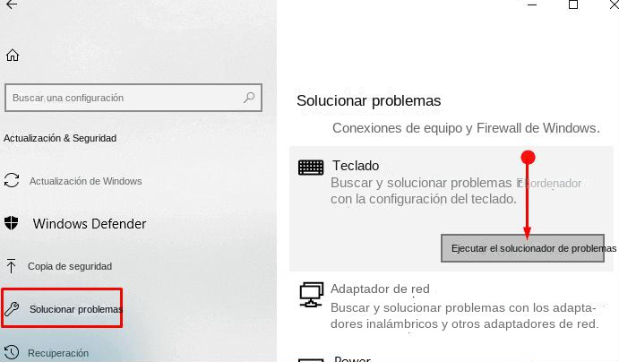 Cómo ejecutar el solucionador de problemas del teclado en Windows 10