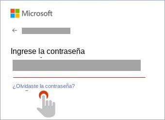 Cómo restablecer la contraseña de la cuenta Microsoft en línea