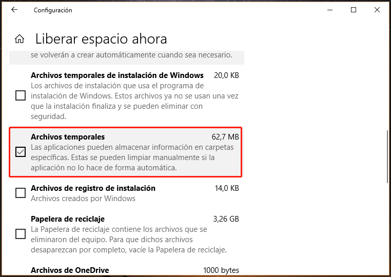 eliminar archivos temporales