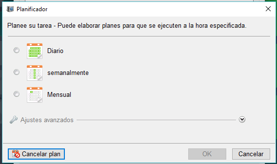 configurar el programador de copias de seguridad en Renee Becca