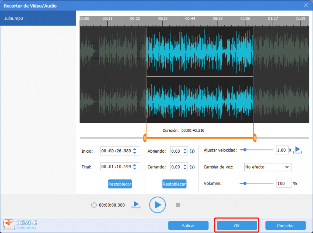 editar tonos para celular con renee audio tools