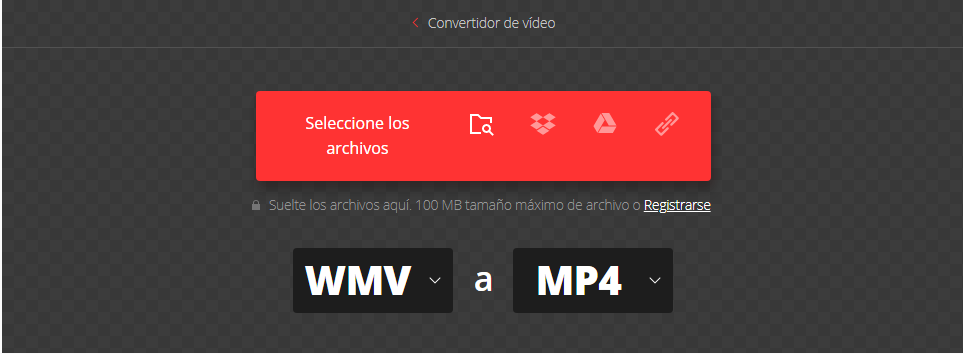 convertir wmv a MP4 online