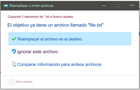 sobrescribir un archivo windows prompt