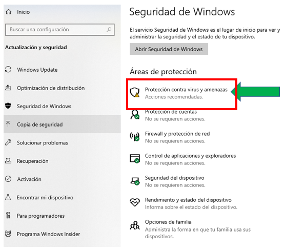 Seguridad de Windows