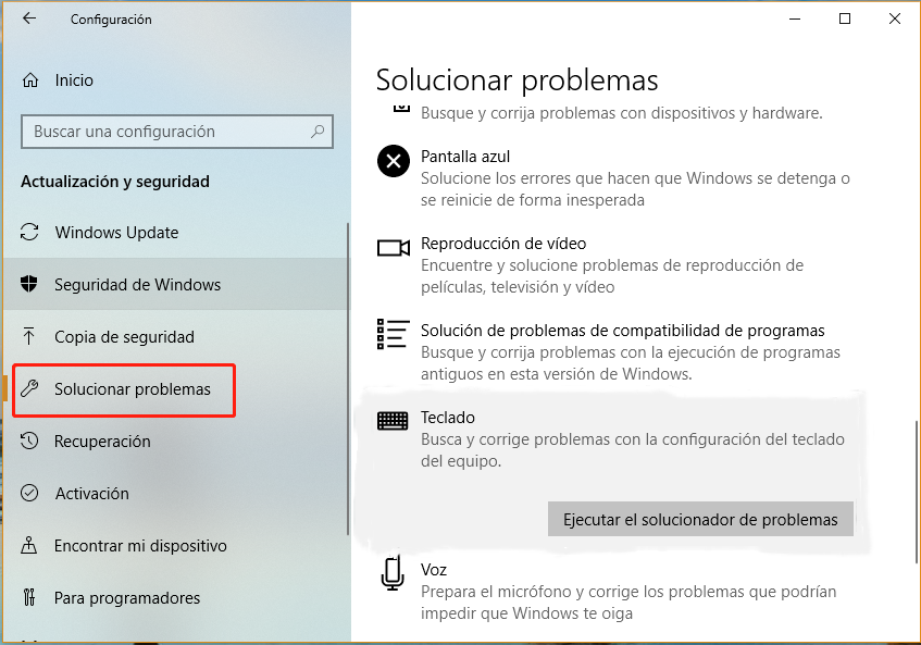 solucionador de problemas de aplicaciones de windows store