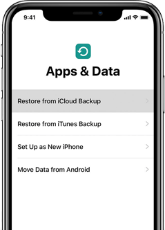 resotre desde icloud backup