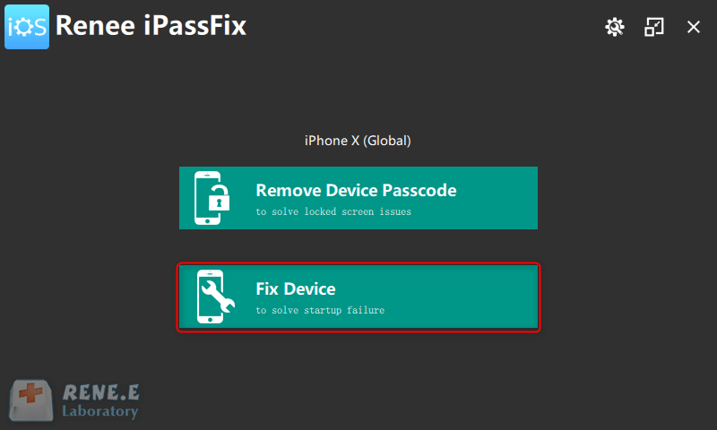 como reiniciar iphone en renee ipassfix