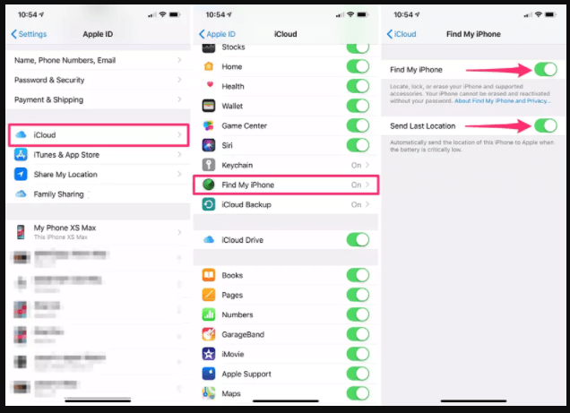 configurar la orientación del iphone para encontrar