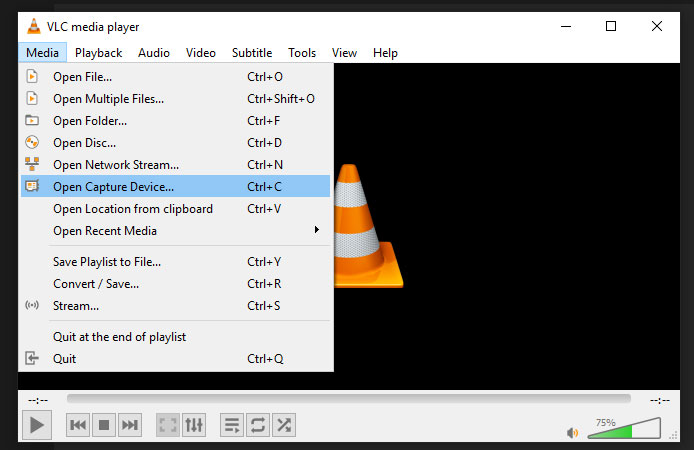 cómo usar vlc webcam recorder