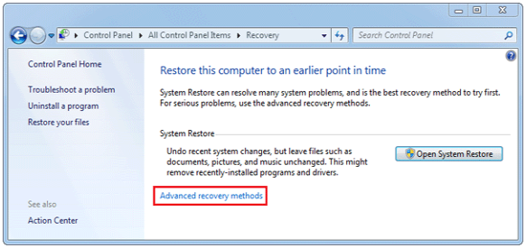 como resetear windows 7 de fabrica